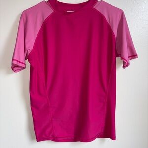 Pink and Light Pink Athletic T-Shirt